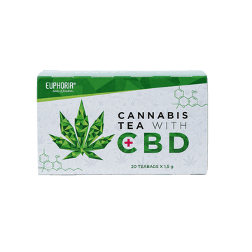 Euphoria CBD-Tea in Verpackung