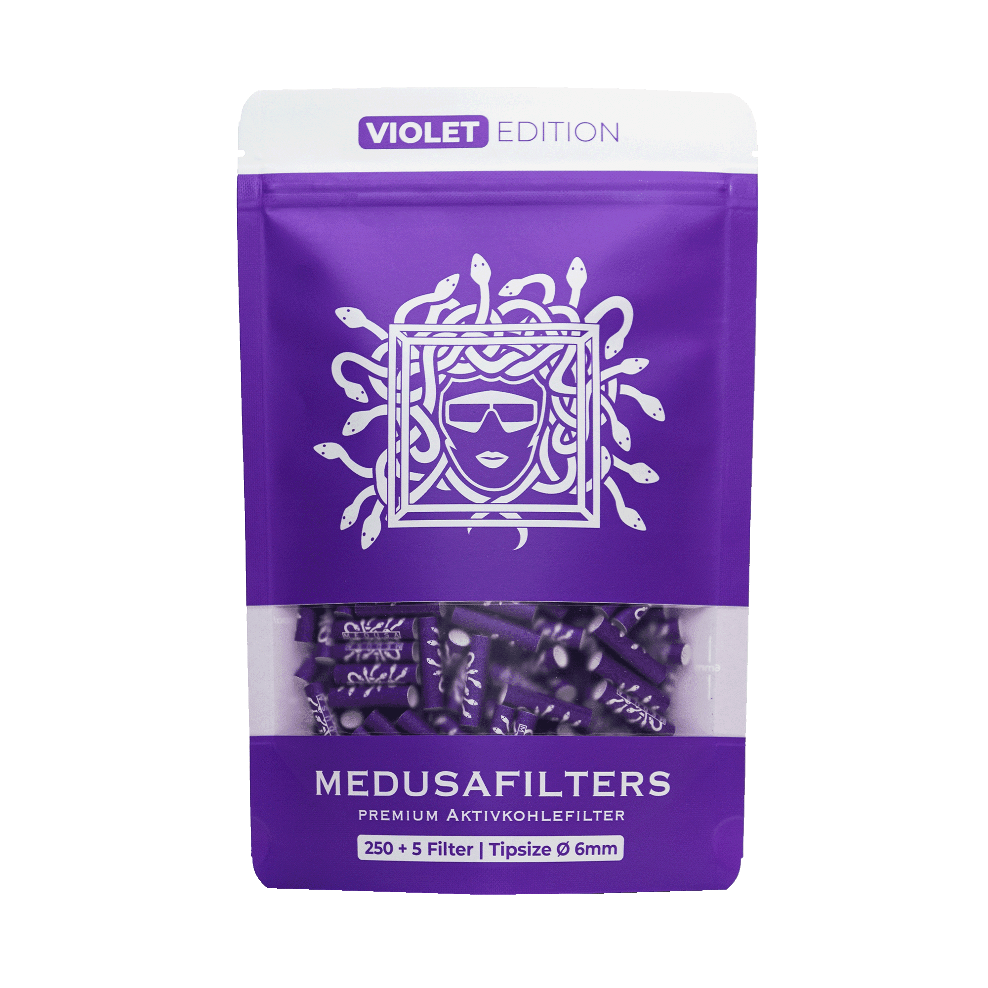 250 Medusafilters Aktivkolefilter violett