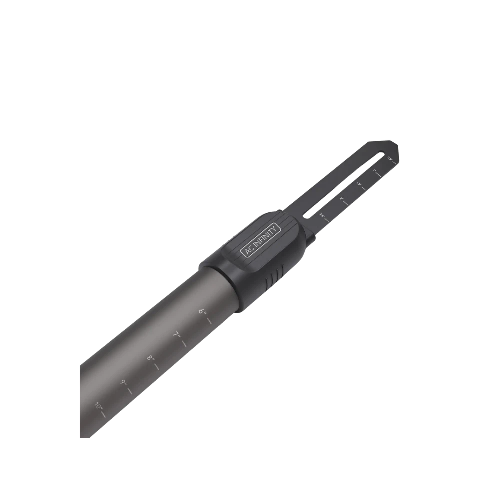 AC Infinity Bodensensor-Sonde für Controller AI+ mit schwarzem Griff und Messskala für präzise Bodenfeuchte-Überwachung