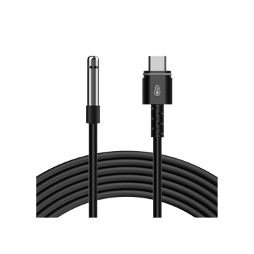 AC Infinity Klimasensor-Sonde für Controller AI+ mit USB-C-Stecker, Temperaturfühler und schwarzem Kabel
