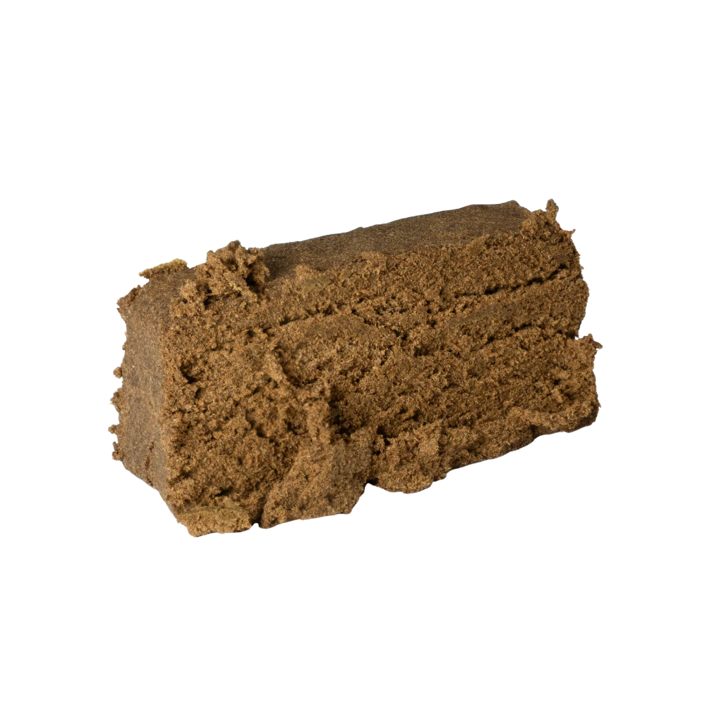 Helles und leicht bröseliges Stück Hanfpollinat